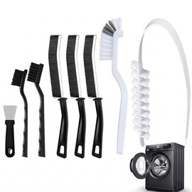 Multi-Purpose Cleaning Brush Set for Washing Machines and Home – Handle Brushes for Hard-to-Reach Crevices