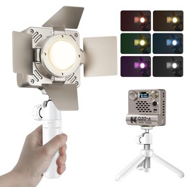 NiceVeedi Pocket RGB Fill Light, Portable Bi-Color Handheld Light, 2700K-6500K, CRI 95+, 12 Effects, 5000mAh Battery with Fast Charging Spotlight for Photography/Vlog/YouTube/Tiktok/Ins