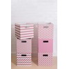 DII Poly-Cube Storage Collection Hard Sided, Collapsible Solid, Large, Rose