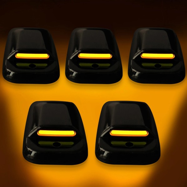 Unbranded LED Cab Roof Marker Running Light Smoked For Dodge