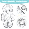 Zdbdbd Infant Car Seat Insert, Reversible Newborn Carseat Insert Head