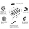 ESOW Paper Towel Holder with Shelf Storage, Adhesive Wall Mount