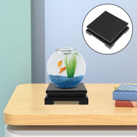 POPETPOP Chinese Plant Stand Oriental Furniture Wooden Display Base Square Pedestal Vase Base Table Lamp Teapot Base