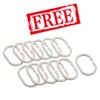 Simple&Opulence Solid Fabric Shower Curtain Liner with Hooks for Bathroom,