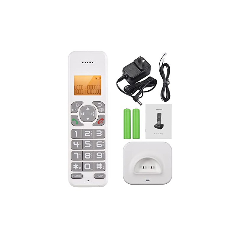 Mingzhe D1102B Teléfono inalámbrico con contestador automático Identificador de llamadas/llamada