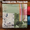 BetLight 2PCS Mini Prayer Quilt with Cross Inside, Inspirational Patchwork