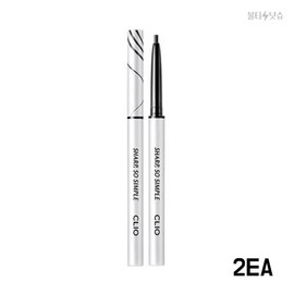 Clio 클리오 샤프쏘심플 1호 블랙 워터프루프 펜슬라이너 0.14g 2개 Clio Sharp So Simple No.1 Black Waterproof Pencil Liner 0.14g 2ea [Number 1 Black + Free]