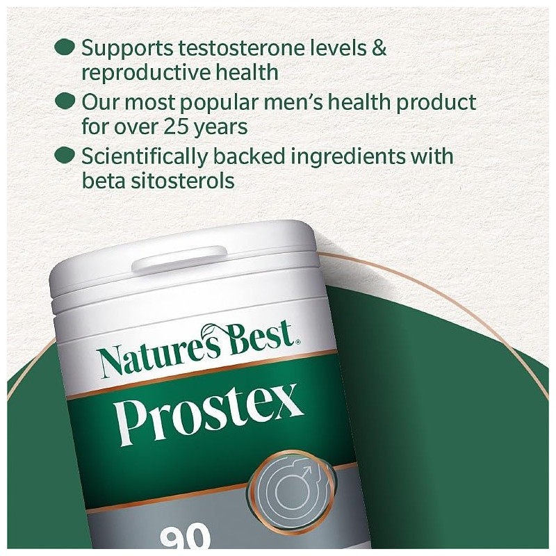 Nature's Best Prostex Men's Health Supplement, 90 Vegan Tablets