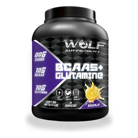 Aminoácidos Bcaas  Glutamina Wolf 1kg Varios Sabores Pre