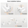 BoostArea 4-Light Track Lighting Kit, Modern Track Lighting Fixtures Ceiling,