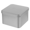 Angoily Square Empty Metal Tins Cube Box Storage Container Portable