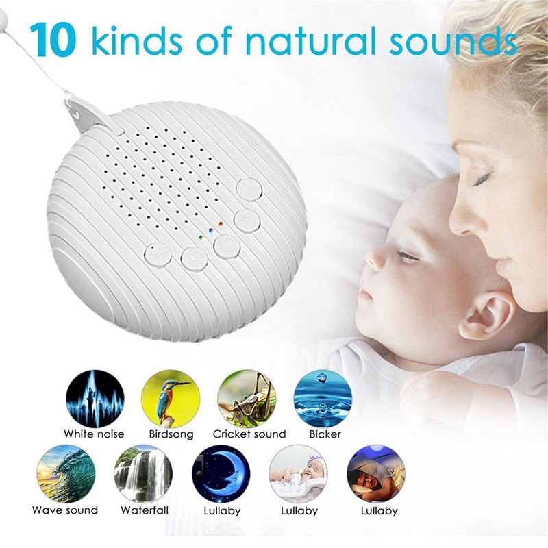 White Noise Machine USB Rechargeable Baby Sleep Sound Machine Baby