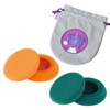 YAXI EARPADS for Koss PORTAPRO 2Pairs+Pouch ((Orange+Green)+Pouch)