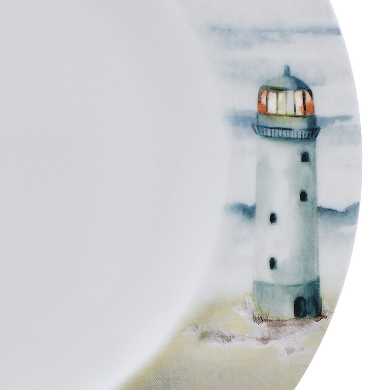 Mikasa Seaside Coastal Bone China Lightweight Chip Resistant 12 Piece