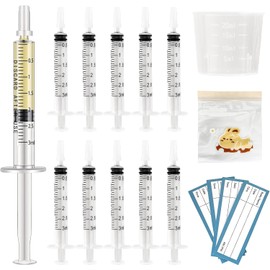 20 Sets of Colostrum Collection Kits, 20 Sterile Sealed Breast Milk Collection Syringes, 20 Stickers, 1 Colostrum Collection Measuring Cup for Breast Milk, and 1 Sliding Lock Fresh-Keeping Bag (3ml)