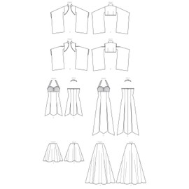McCall's Costumes Sewing Pattern MP710 / M77765 - Misses' Boleros, Dresses, and Skirts, Size: A5 (6-8-10-12-14)