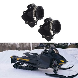 munirater 2PCS Rubber Carburetor Carb Intake Manifold Boot Carb Replacement for Ski Doo 600 500