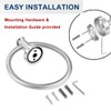 Round Towel Ring Brushed Nickel, SUS304 Stainless Steel Hand Towel