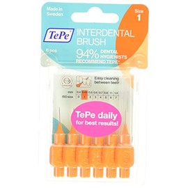 Tepe 0.45 mm Interdent Orange Brushes - Pack of 6