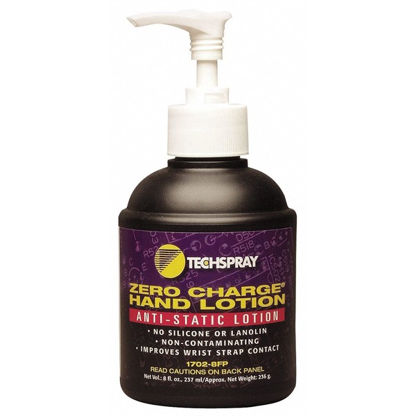 Techspray Zero Charge Anti Static Hand Lotion - 1702-8FP
