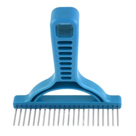 The Untangler Grooming Rakes with silky smooth rotating teeth to easily collect loose hair