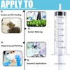 5 Pack 60ml Syringe, Plastic Syringe with Cap Disposable Feeding