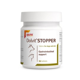 Dolvit Stopper 30 tablets Gastrointestinal Support for Cats Dogs