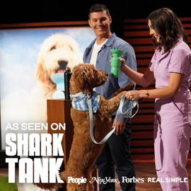 Springer - Botella de agua para perros, dispensador portátil de botellas de agua de viaje para perros, como se ve en el tanque de tiburones, patentado, a prueba de fugas, recipiente con agua, ideal