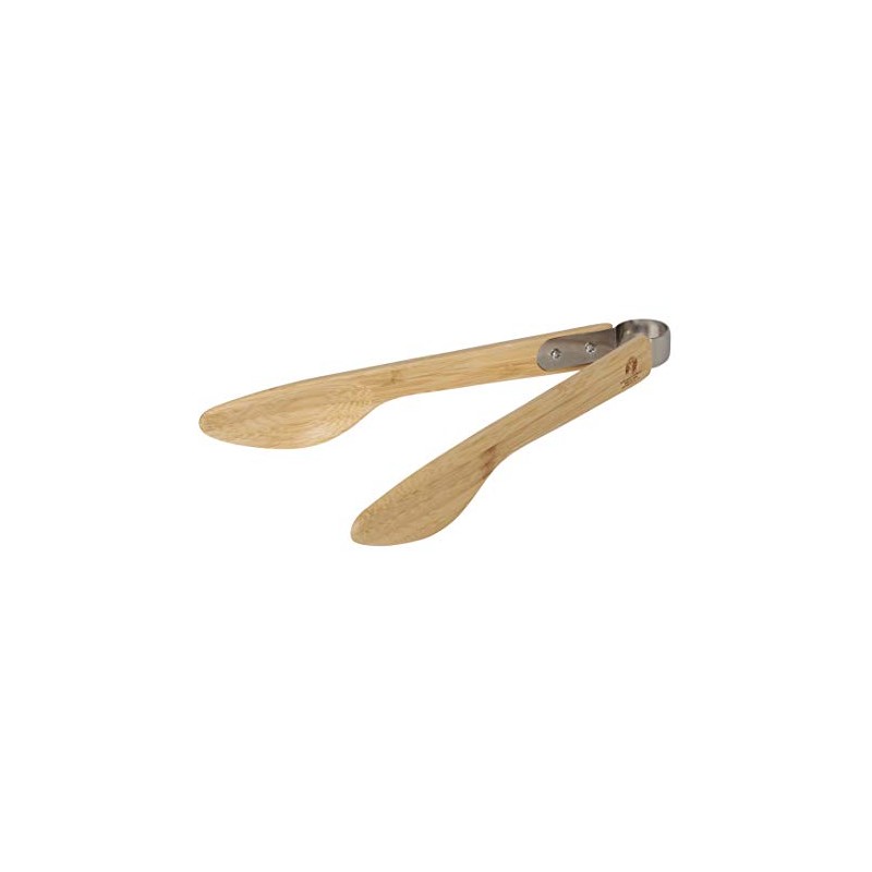 CAPTAIN STAG Bamboo Tongs Salad Tongs 9.1 inches (23 cm)
