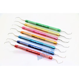 Gracey Curette Multicolor Scaler 7PC PERIODONTAL Dental Instruments (CYNAMED)