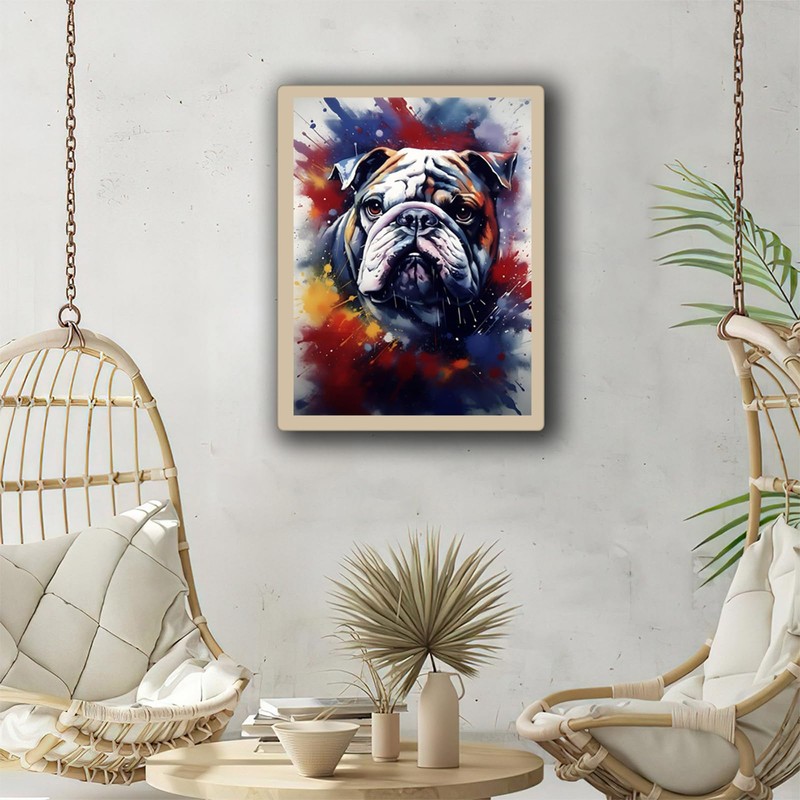 YUINJP Bulldog Diamond Painting Kits, Bulldog Dog Diamond Art Kits