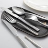 48-Piece Silverware Set,Stainless Steel Flatware Set with Steak Knives for