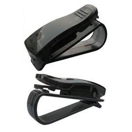 Black car sunglasses clip glasses clip holder sunglasses clip car glasses sun visor holder / 블랙 차량용 선글라스클립 안경클립 거치대 선글라스 클립 자동차 차량 용 안경 선바이저 홀더