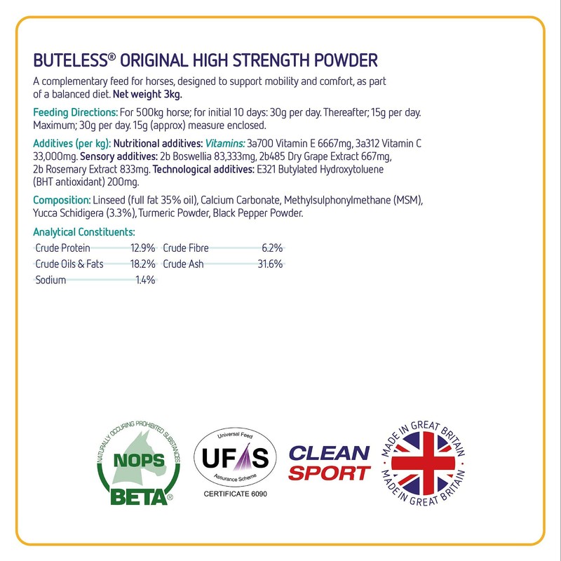 Equine America Buteless Original High Strength Powder | Premium Ready