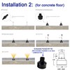 CNBRIGHTER LED In-Ground Well Light - Half-Moon, 12V-24V DC, IP67