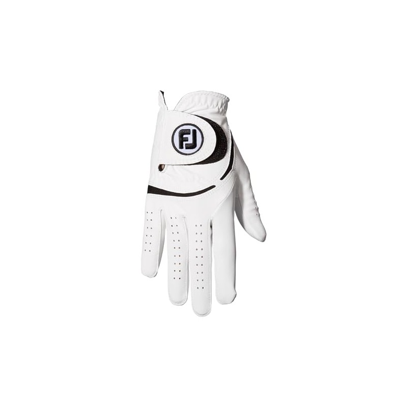 FootJoy FGWF3LHWT-22 WeatherSoft White, Worn on Right Hand, Men's 8.7