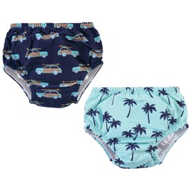 Hudson Baby Unisex Baby Swim Diapers, Palm Trees, 4 Toddler