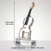 K9 Crystal Violin Figurine, 9.8-Inch Gift for Music Lovers