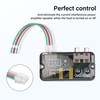 PNGKNYOCN Car Stereo Hight to Low Converter，with Control Line Function，2-Channel