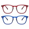 JiSoo 2 Pack Reading Glasses Women 3.0 Stylish Designer Readers