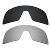 Alphax 2 Pcs Black & Titanium Polarized Replacement Lenses for