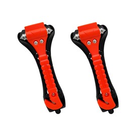 Suvnie 2 PCS Car Safety Hammer Emergency Escape Tool, Auto Window Glass Breaker and Seat Belt Cutter, 2 in 1 Life Saving Survival Tool for Vehicle, Office, Home, Car Accessories