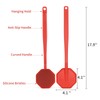iTOKGOK Silver-Infused Silicone Back Scrubber with Long Handle Back Brush
