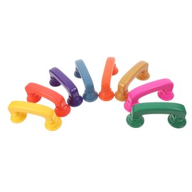 SUPVOX 8pcs Educational Reading Phones for Interactive Learning Tool to Pronunciation Accuracy with Vibrant Colors and Washable Auditory Feedback