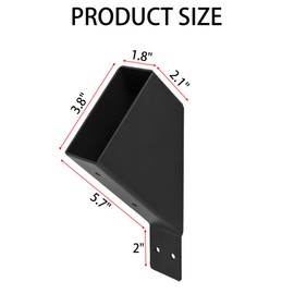 4 Pack 45-Degree Angle Support Bracket, Heavy Duty Pergola Brackets Fits 2 x 4 Inches Wood Posts, Ideal for Patios, Tree Houses, Cabins, Lawns, Yards