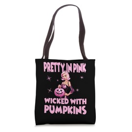 Wicked With Pumpkins for Women Tote Bag