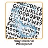 Alphabet Stickers Large Waterproof English Small Stickers Waterproof Uppercase Lowercase