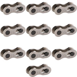 Vroxdrez Fahrrad Kettenverschluss 678-fach – 10 Stück wiederverwendbare Kettenschlösser aus Stahl – Kettenverbinder für MTB & Rennrad – Schnellverschluss für Fahrradketten (10 fach)