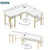 Unikito Reversible L Shaped Desk with Magic Power Outlets and
