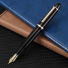 Jinhao X159 Fountain Pen #8 Medium Nib Black with Gold